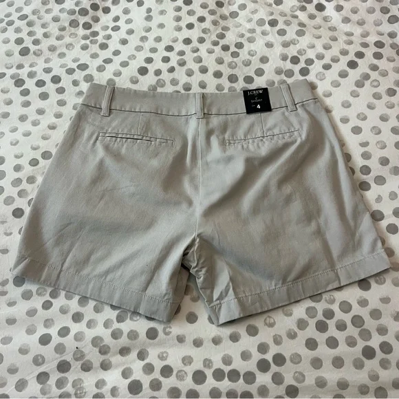 NWT J. Crew Factory Women’s 5” Chino Short Set Of 3 (Pink, Khaki, Grey) Size 4 - Picture 7 of 13